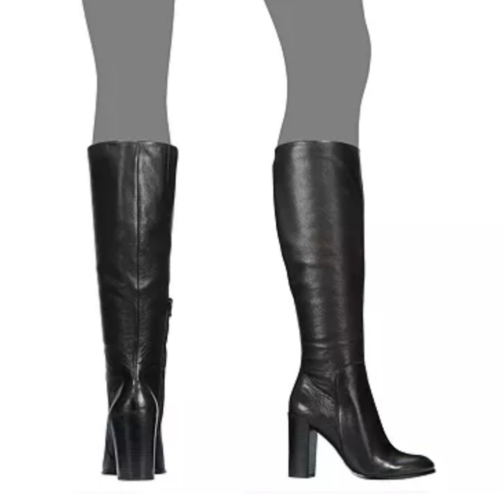 Kenneth Cole New YorkWomen's Justin Block-Heel Tall Knee High Boots - Picture 14 of 14